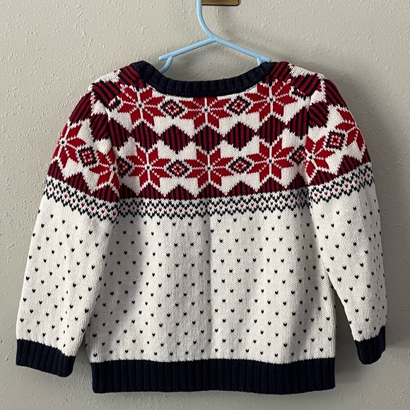 Janie & Jack Fair Isle Knit Winter Holiday Christmas Sweater Size 2T - Picture 7 of 8